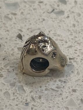 Authentic Retired Pandora Horse Head Charm Sterling Silver 790253